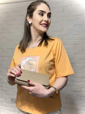 تیشرت زنانه مدل کراپ