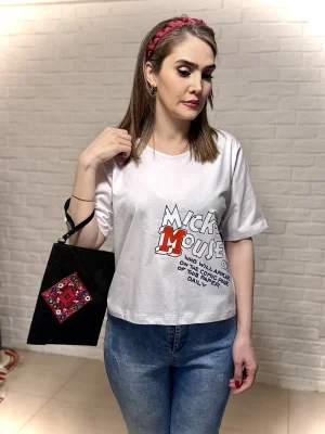 تیشرت زنانه مدل کراپ